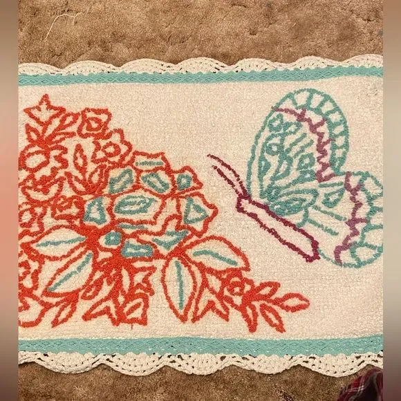 NWT Pioneer Woman  Butterfly Garden Bath Rug 20” x 32” - Picture 12 of 13